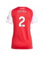 Arsenal William Saliba #2 Hjemmedrakt Dame 2025-26 Korte ermer
